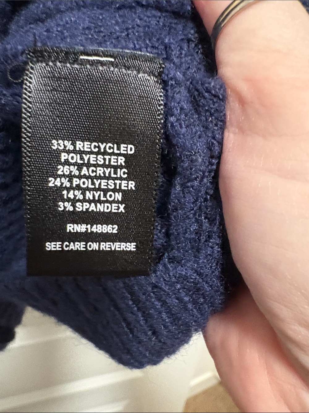 Torrid Navy Ribbed Button-Front Cardigan Sweater - Picture 5 of 5